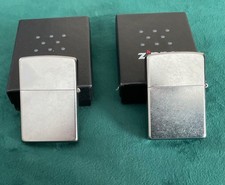 Zippo Lot of 2 Lighters Made in USA: 207 Street Chrome New in Original Boxes picture