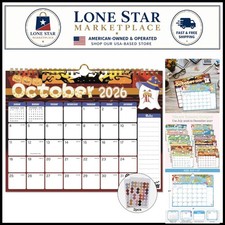 Elegant 2026-2027 Wall Calendar - Hand-Drawn 18 Monthly Planner 11