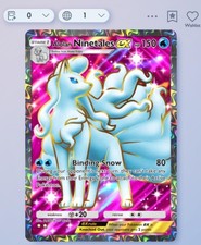 Pokemon TCG Pocket - Alolan Ninetales Ex- 2⭐ Card - English - Fast Delivery picture