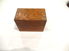 Wooden recipe box, wonderful star / flower shaped hinges picture