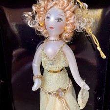 Ladies with Elegance Italian Blown Glass Glam Fashion Lady Christmas Ornament picture