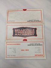 Harrison Machine Works Threshing Machine Brochure Fold Out Literature Belleville picture