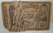 J.W.W. Holdens Silk Stocking Mending Outfit - Early 1900s picture