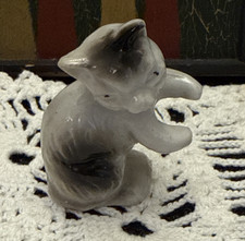 Vintage Miniature Kitten Cat Figurine Figure picture