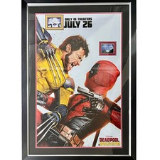 Deadpool And Wolverine Full-Size Movie Poster Deluxe Framed with Ryan Reynolds a picture