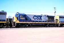 CSX TRANSPORTATION B30-7 5503 Original Kodak slide--Ex. Seaboard Coast Line picture