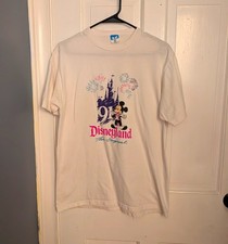 Vintage 90s Disneyland Mickey Mouse Castle Fireworks T-Shirt Large USA Dis picture