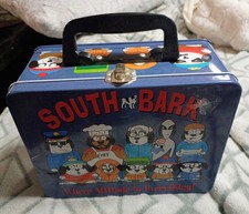 Vintage South Bark Metal Lunchbox 1998 Big Dogs South Park Parody Rare 90s picture