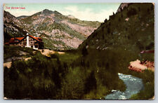 Ogden UT-Utah, Ogden Canyon's The Hermitage Hotel, Landscape, Vintage Postcard picture