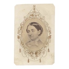 Civil War Alice B Neal Haven CDV Godeys Ladys Book Author Engraved Portrait picture