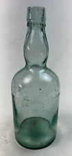 Vintage Green Glass Bottle - 9.5