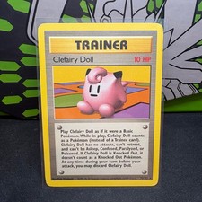 Clefairy Doll Unlimited Rare Base Set (Shadowless) 070/102 MP picture