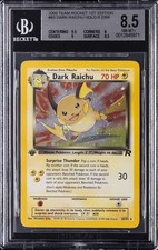 2000 TEAM ROCKET 1ST EDITION HOLO R ERR #83 DARK RAICHU BGS 8.5 picture
