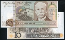 BRAZIL   P209b , 10-CRU, ND(1986) ,  UNC picture
