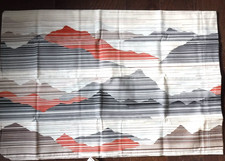 Vintage Stevens 4 pc New Queen Sheet Set Southwestern Style Design Mountains picture