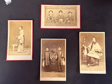 Vintage CDVs photos late Qing Dynasty (circa 1860s–1880s) & vintage Meiji-era picture