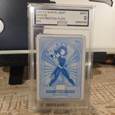 Topps 2025 Marvel Mint MANTIS 1/1 Cyan Printing Plate #49 AGS 9 picture