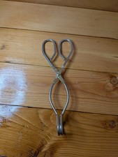 Vintage Siegler 24KT Gold Plated Scissor Tongs Serving Salad Ice Appetizer Tool picture