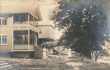 SW Strugis Kilinger Lake MI RPPC RESORTER CHATAUQUA ERA @ popular Mona Cottages picture