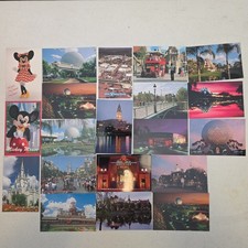 20 Vintage Walt Disney World Postcards Lot EPCOT Center MGM Studios NOS 80s 90s picture