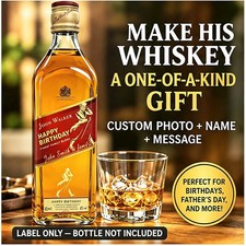 Personalized Johnnie Walker Whiskey Whisky Label Fun Gag Gift for Birthday picture