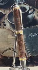 Handmade Exotic Extremely Rare Weru Burl Wood Rollerball Or Fountain Pen 1609 picture