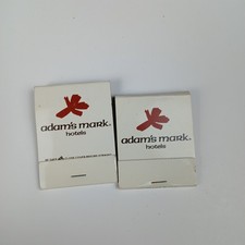Vintage Lot of 2 Matchbooks Unstruck Adam’s Mark Hotel Clearwater Beach Florida picture