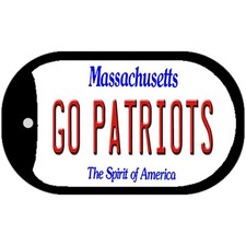 Go Patriots Novelty Metal Dog Tag Necklace 2