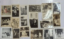 18 Vintage Photo Lot Baby Dolls Carriages Snapshots 1930s 40s 50s 60s Kids picture