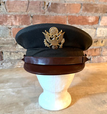 VTG N.S. Meyer 40s 50s U.S. Army Officers Visor Cap  - Size 6 7/8 - 7 picture