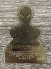 2017 Marvel Premier Gold Die-Cut Spider-Man #’d/15 Mint picture