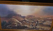 Beautifully  Painted, Native American Painting  Two Braves Singed And Numbered picture