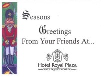 Royal Plaza “Seasons Greetings” Card w/Envelope picture