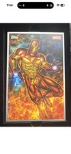 2026 Topps Marvel Vault Box Topper Originals Iron Man Art Card  WITH BOX picture