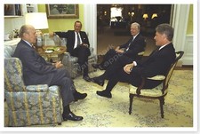 Jimmy Carter With Gerald Ford George Bush And Bill Clinton Silver Halide Photo picture