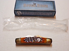 Rough Rider RR516  Amber Brown Jigged Bone Handles with 4 Blades-NEW IN BOX picture