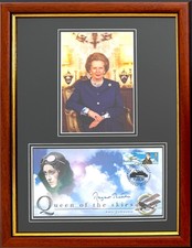 Margaret Thatcher, British Prime Minister Framed 40cmx30cm Hand Signed FDC & COA picture