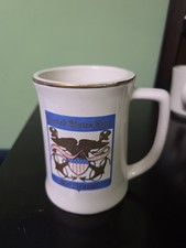 Vintage 1976 US Navy Bicentennial Ceramic Coffee Mug Buntingware Military 1776 picture
