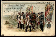 1898 Hessian Relief Troops Amazing Postcard, Boston Postmark copyright 1903 picture