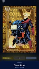 TOPPS GILDED 26 GHOST RIDER LEGENDARY 1/1 BASE SUPERFRACTOR TOPPS MARVEL COLLECT picture