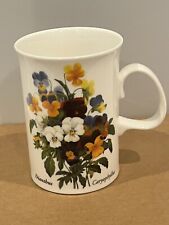 Dunoon Fine Bone China Geranium Flowers Hardwick Redoute Prints Mug Cup 4