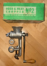 Vintage Universal No. 2 Meat Grinder & Food Chopper Made in USA w/original box picture