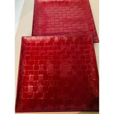 Vintage Bombay leather trays picture