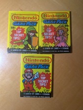3 X 1989 Topps Nintendo Gamepack Factory Sealed Trading Card Jumbo Pack Cello picture