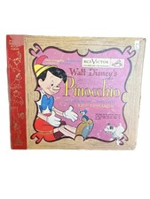 Pinocchio Vinyl Record & Booklet Disney Vintage 1949 Y385 Damaged Bind & Book picture