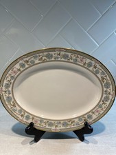 Noritake Ivory China Miyoshi 7194 Oval Serving Platter Japan picture