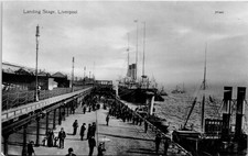 Landing Stage, Liverpool, England RPPC Postcards unused 55333 picture