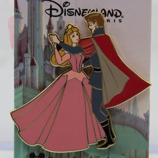 A5 Disney DLP Paris Pin Disneyland Sleeping Beauty Aurora Phillip Dancing picture