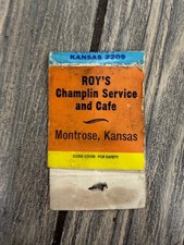 ROY'S Champlin Service Cafe Montrose Kansas Vintage Hunting Dog Cartoon picture