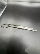 Vintage Christy Co Blow Glass Advertising Sliding Pocket Knife Fremont OH As Is picture